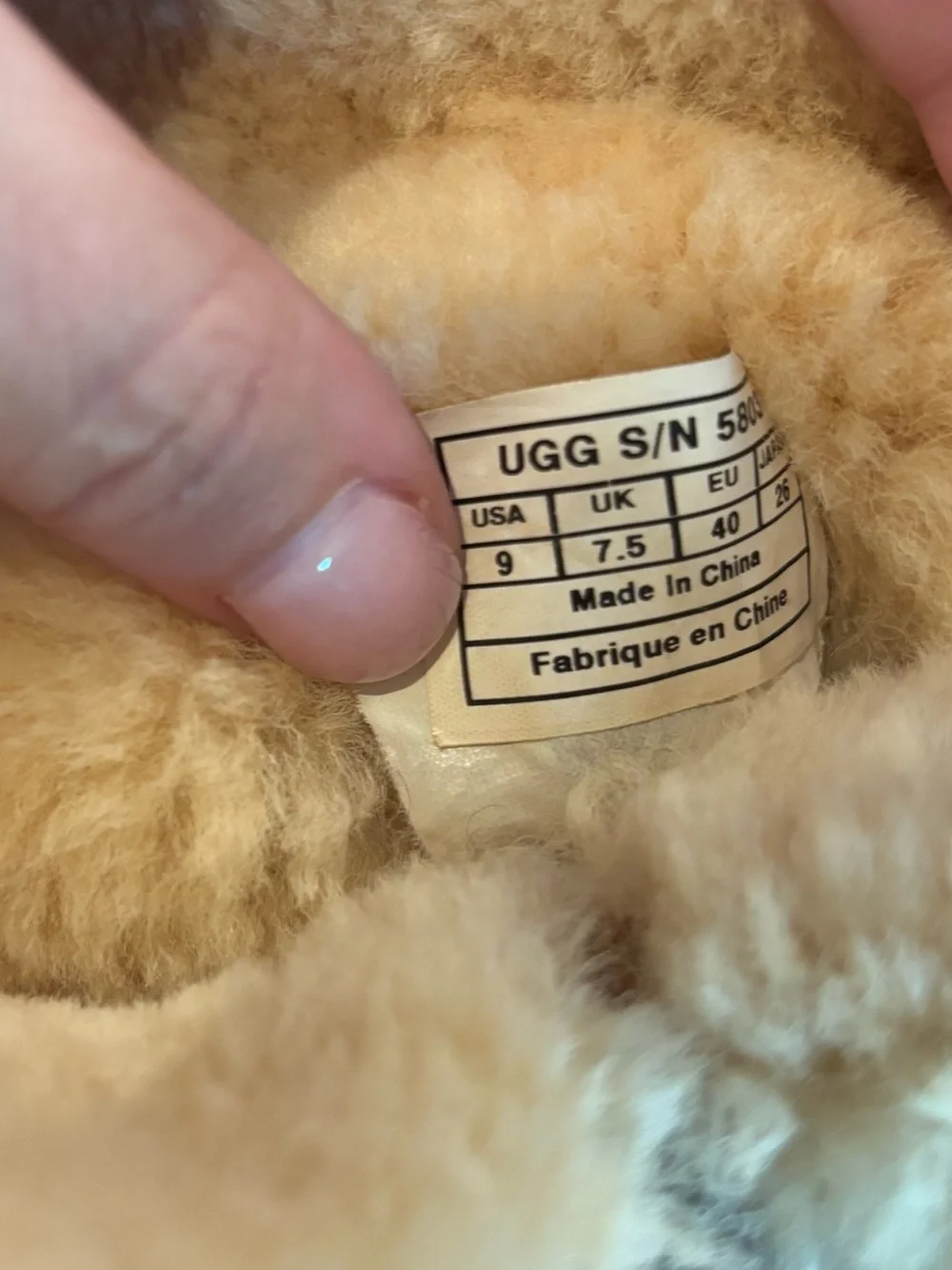 UGG Chestnut Suede Short Button Shearling Boots